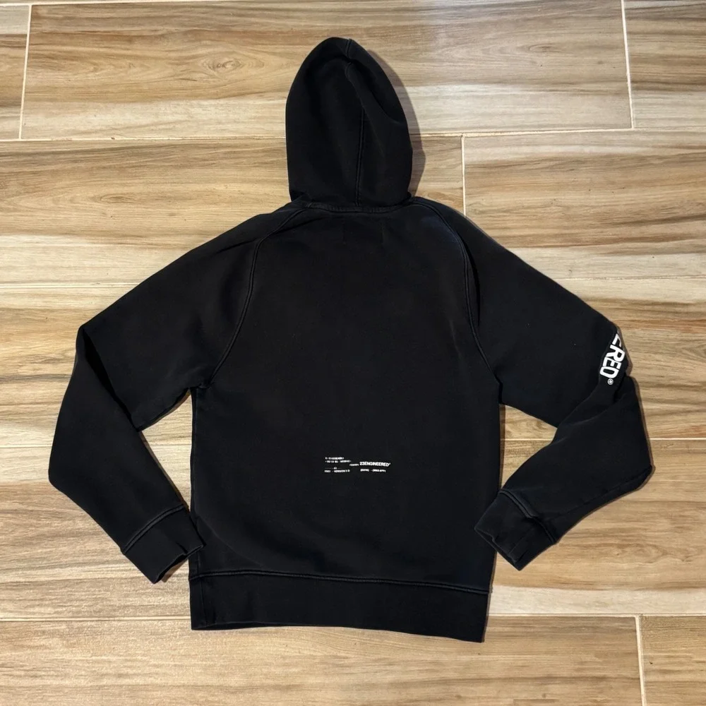 Jordan 23 Engineered Fleece Hoodie Mens XS Black Pullover‎ DQ7881-010
